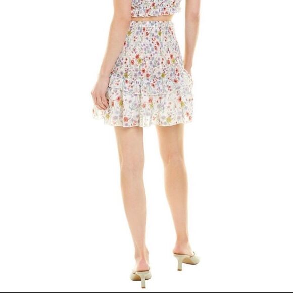 70/21 Ruffle Floral Print Skirt Size XS - Picture 2 of 7